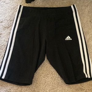 Adidas biker shorts, lightly worn